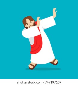 jesus flat illustration character