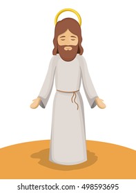 Jesus god cartoon design