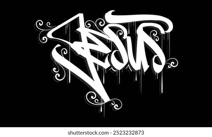 JESUS graffiti tag estilo design