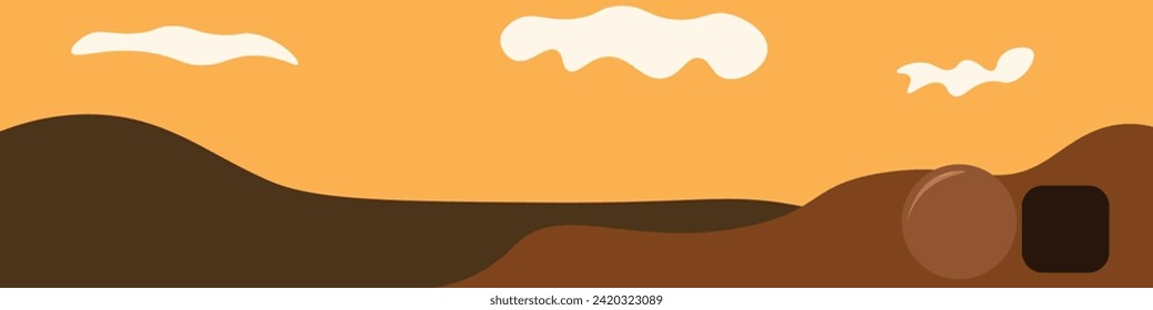 jesus grave cave in the hill with morning sky orange sky and white cloud special holly hill golgota