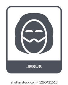 jesus icon vector on white background, jesus trendy filled icons from Education collection, jesus simple element illustration