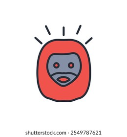 Jesus icon. vector.Editable stroke.linear style sign for use web design,logo.Symbol illustration.