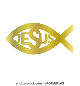 Ilustración de Jesús, Logo Ichthys Fish Christianity Symbol, cultura de pescado	