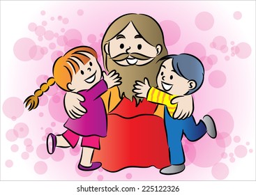 184 Jesus Hugging Kid Images, Stock Photos & Vectors | Shutterstock