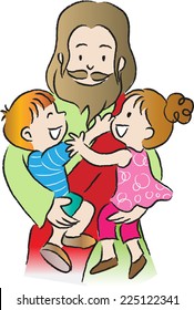 184 Jesus Hugging Kid Images, Stock Photos & Vectors | Shutterstock