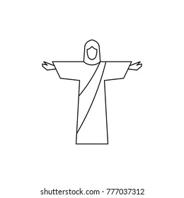 Jesus. line icon. symbol for your design, logo, UI. Vector illustration. EPS10