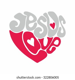 Jesus love heart