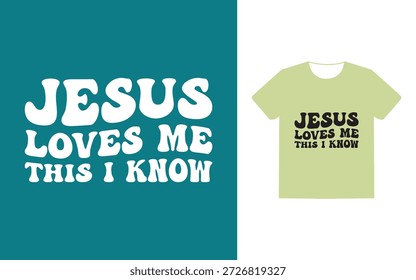Jesus liebt mich das ich weiß T-Shirt Design