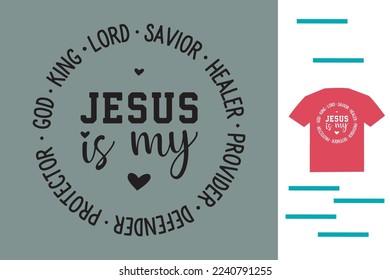 Jesus is my king t shirt design