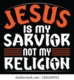 Jesus is my savior not my religion long sleeve t-shirt  Christian apparel