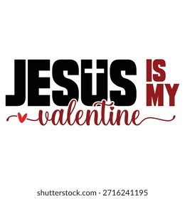 Jesus é o meu arquivo de vetor de design Valentine