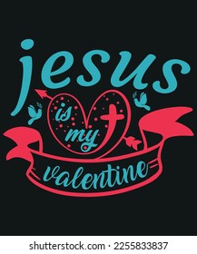 The "Jesus is my Valentine" t-shirt is a unique and inspiring way to celebrate the season of love and show your faith in Jesus. With its beautiful heart and cross design, this t-shirt is a powerful sy