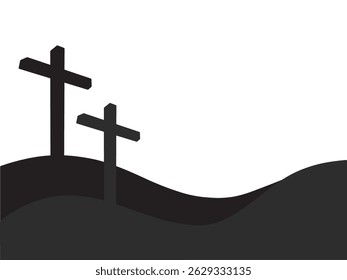 Jesus on the Cross Black and White