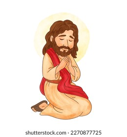 Jesus Praying in Gethsemane, easter time.