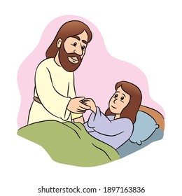 Jesus Raises a Dead Girl