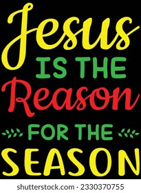 Jesus is the reason for the season EPS file for cutting machine. You can edit and print this vector art with EPS editor.