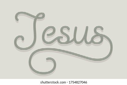 Jesus Retro Font Typography Word