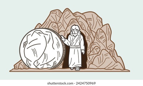 Jesus Risen from the Dead and Walked out of the Garden Tomb Passover Feast