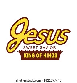 Jesus Sweet Savior King of Kings t shirt design vector 