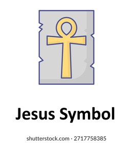 Icono del Vector del símbolo de Jesús que puede modificar o editar fácilmente

