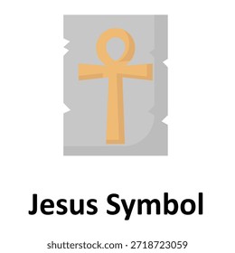 Icono del Vector del símbolo de Jesús que puede modificar o editar fácilmente
