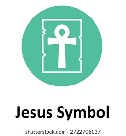 Icono del Vector del símbolo de Jesús que puede modificar o editar fácilmente
