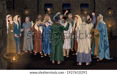 Jesus Trial Before The Sanhedrin