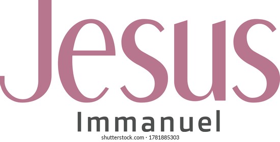 Jesus, Typography for print or use as poster, card, flyer or T Shirt 