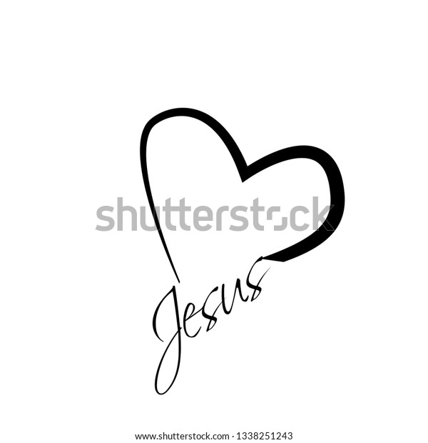 Jesus Typography Print Use Poster Flyer Stock Vector (Royalty Free ...