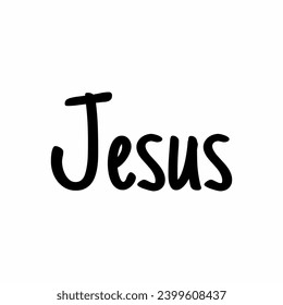 Jesus Typography Vector, Jesus Christ Text