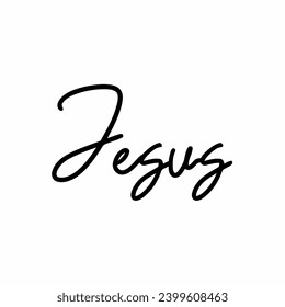 Jesus Typography Vector, Jesus Christ Text