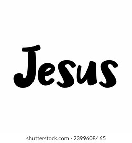 Jesus Typografie Vektor, Jesus Christus Text