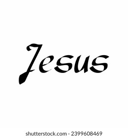 Jesus Typography Vector, Jesus Christ Text