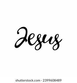 Vector de tipografía de Jesús, texto de Jesucristo