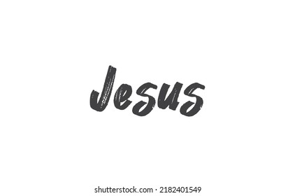 Jesus Vector Calligraphy Lettering Faith Lord Stock Vector (Royalty ...