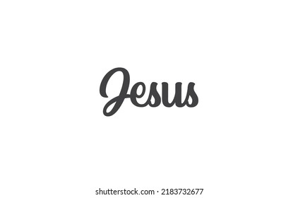 Jesus Vector Calligraphy Lettering Faith Lord Stock Vector (Royalty ...