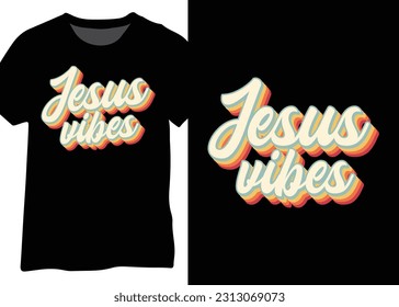 Jesus Vibes, Retro Vintage Christian Design