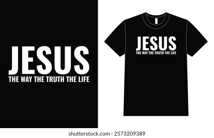 Jesus the way Shirt design, Religious t shirt design.