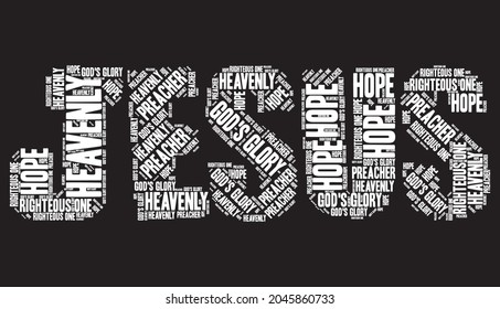 Jesus word filled in ,Jesus hope glory master