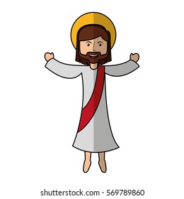 jesuschrist avatar character icon vector illustration design