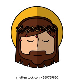 jesuschrist avatar character icon vector illustration design