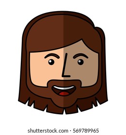 jesuschrist avatar character icon vector illustration design