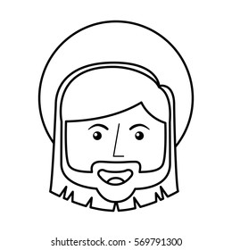 jesuschrist avatar character icon vector illustration design