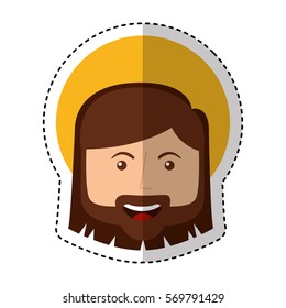 jesuschrist avatar character icon vector illustration design