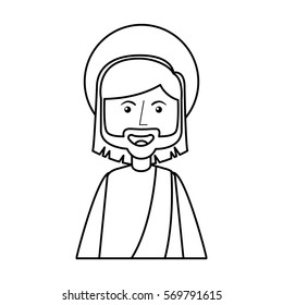 jesuschrist avatar character icon vector illustration design