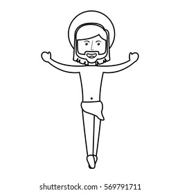 jesuschrist avatar character icon vector illustration design