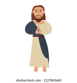 Jesuschrist cartoon isolated