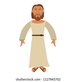 Jesuschrist cartoon isolated