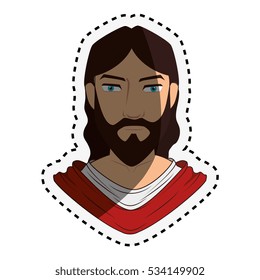 jesuschrist character isolated icon