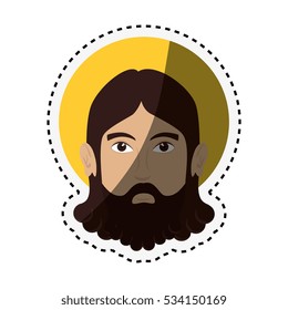 jesuschrist character isolated icon